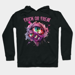 Halloween Zombie Eye Trick or Treat Hoodie